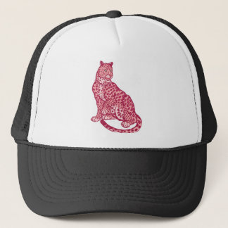 Casquette rose de panthère