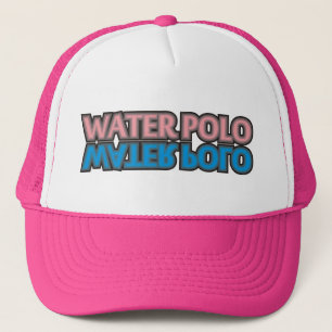 Casquette rose de polo d'eau