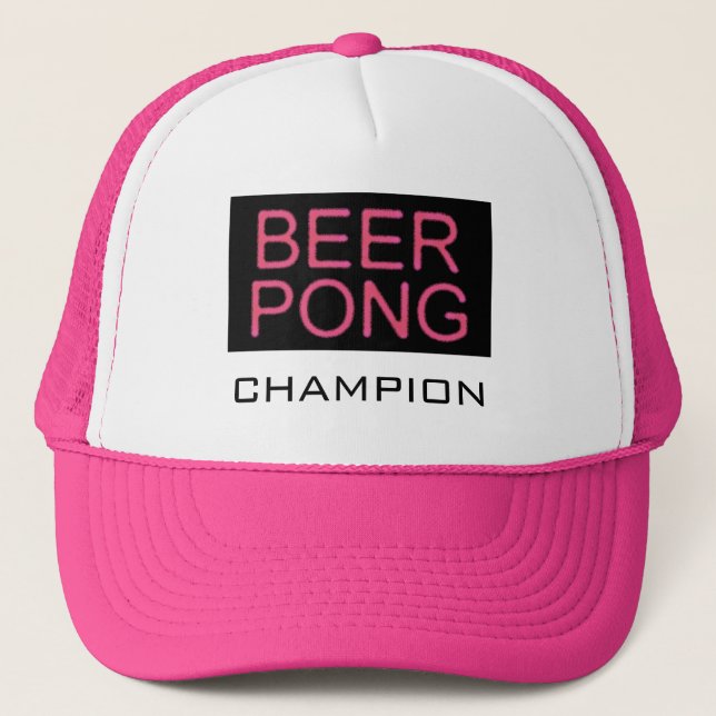 Casquette Rose de Puanteur-Champion de bière (Devant)