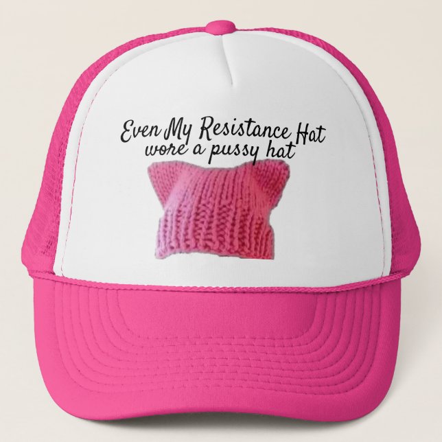 Casquette rose de résistance (Devant)