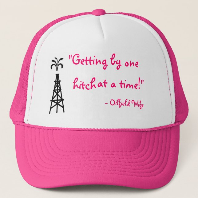 Casquette rose d'épouse de gisement de pétrole (Devant)