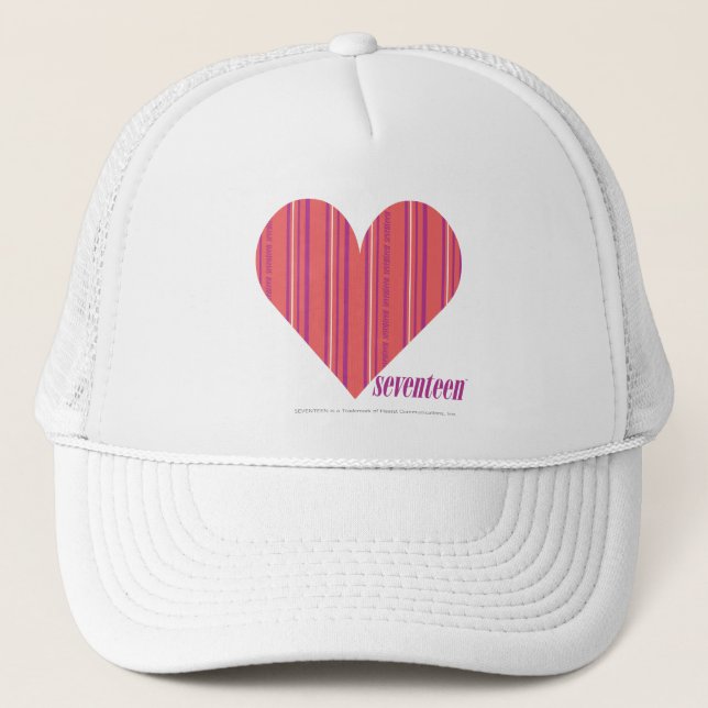 Casquette Rose mince 3 de rayures (Devant)