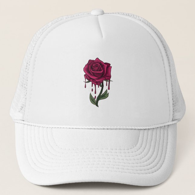 Casquette Rose saignant (Devant)