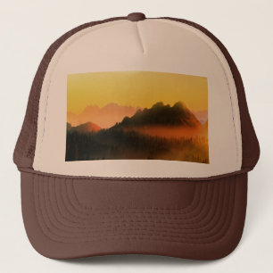 CASQUETTE ROSÉE DU MATIN FORÊT MONTAGNES