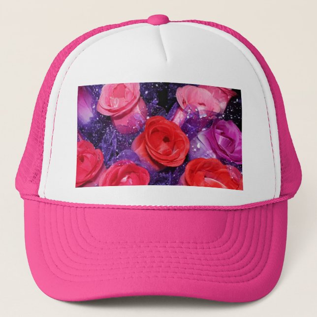 Casquette Roses (Devant)