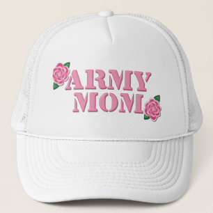 Casquette Roses de rose de maman d'armée