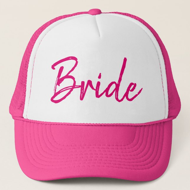 Casquette Roses indien chics et blanc de jeune mariée (Devant)