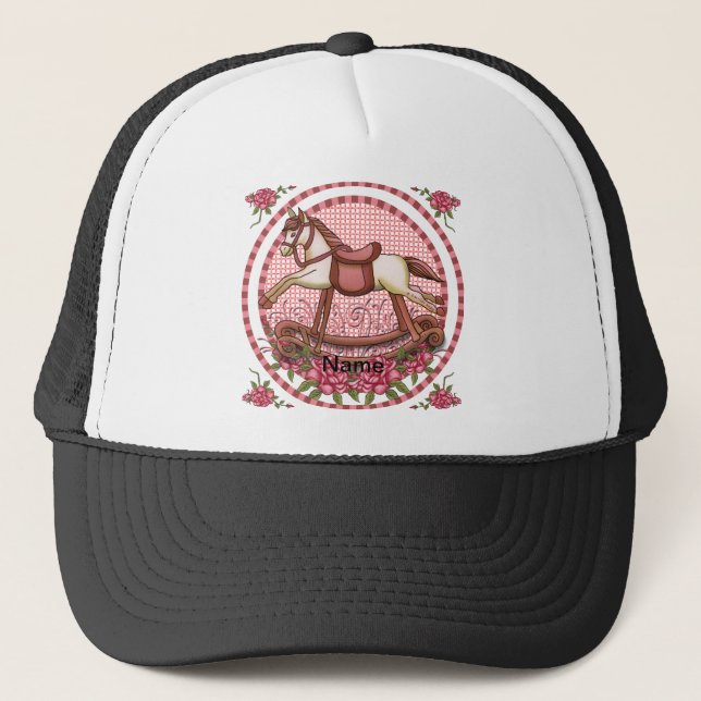 Casquette Roses roses roses Cheval rocheux (Devant)