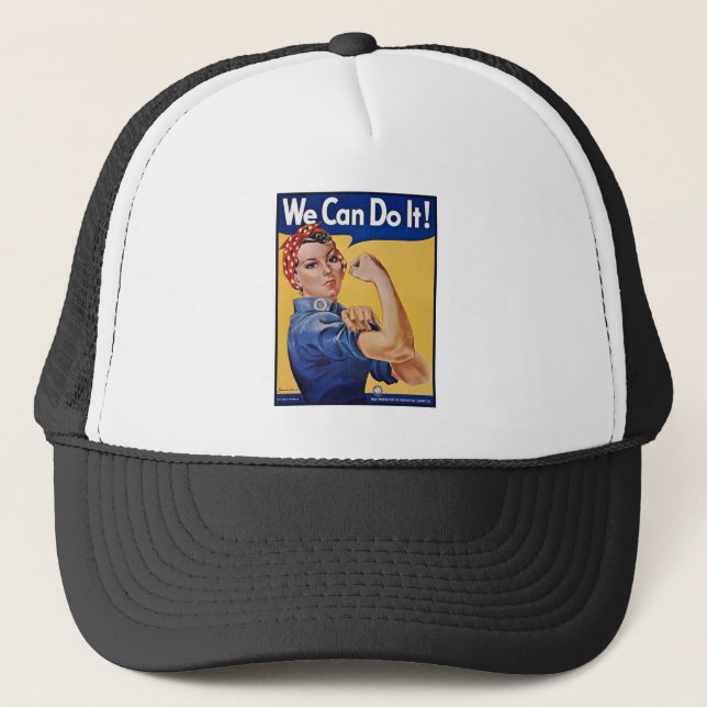Casquette Rosie le Riveter : Une femme forte pour l'autonomi (Devant)