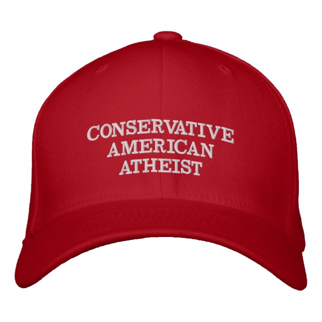 Casquette rouge américain athée conservateur (Devant)