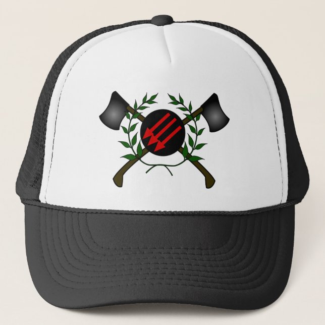 Casquette Rouge/anarchie communistes de tête de peau de (Devant)