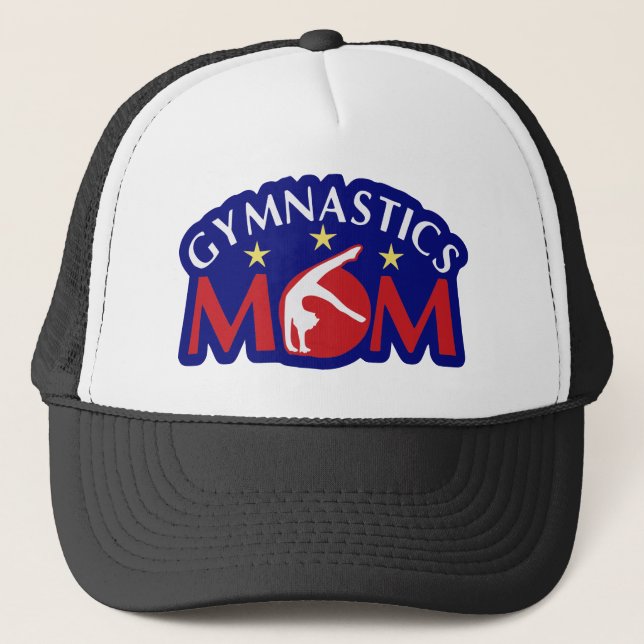Casquette Rouge blanc et bleu Gymnastique maman (Devant)