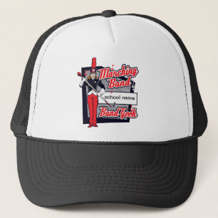 Casquette Rouge de geek de fanfare
