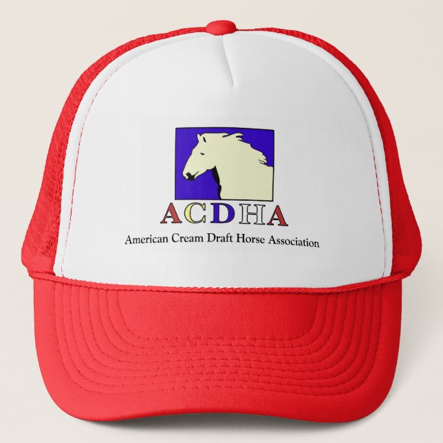 Casquette rouge et blanc d'ACDHA moderne (Devant)