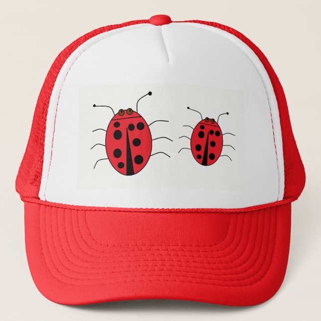 Casquette Rouge Ladybugs (Devant)