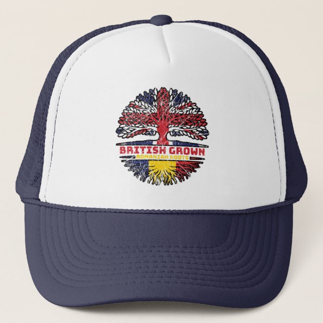 Casquette Roumanie Royaume-Uni Royaume-Uni British Tree (Devant)