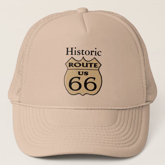Casquette Route 66 - Chapeau de camion (Devant)