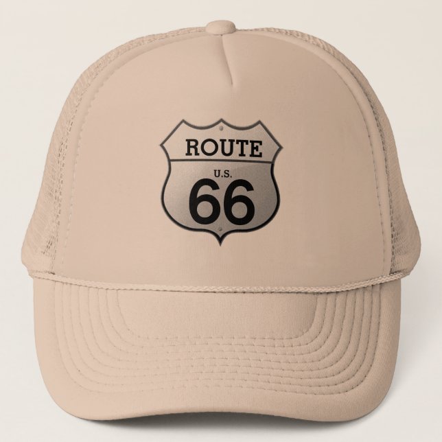 Casquette Route 66 - Chapeau de camion (Devant)