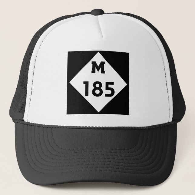 Casquette Route   du Michigan d'île de M-185 Mackinac (Devant)
