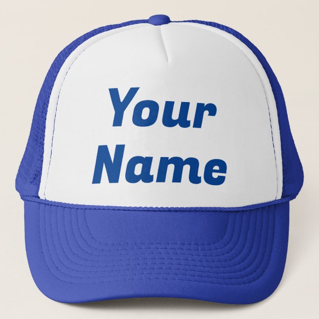 Casquette Royal Blue PERSONNALISABLE (Devant)