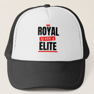 Casquette royal, noir et d'élite