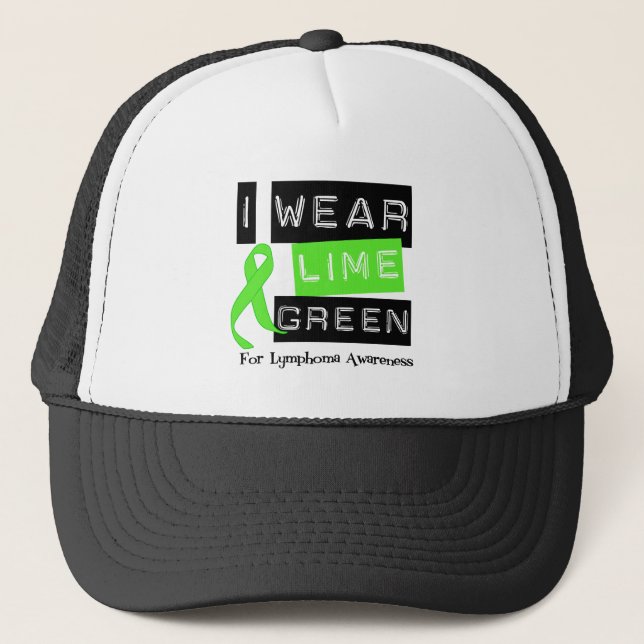 Casquette Ruban de vert de chaux d'usage du lymphome I pour (Devant)