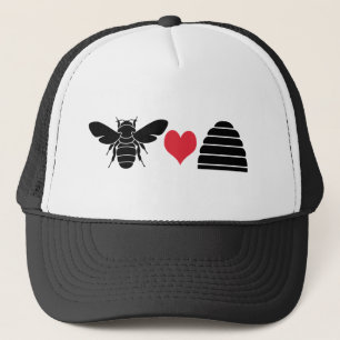 Casquette Ruche de coeur d'abeille