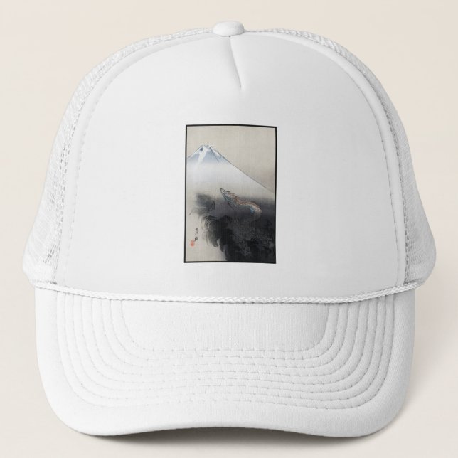 Casquette Ryu Shoten : Dragon éblouissant sur Fuji, Japon (Devant)