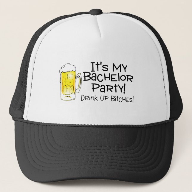 Casquette Sa ma bière d'enterrement de vie de jeune garçon (Devant)