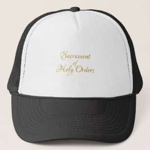 Casquette Sacrament de l'Ordre des Saints Ordres Golden 3D L