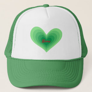 Casquette Sage Green Heart Thunder_Cove Trucker Hat