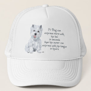 Casquette Sagesse de Westie - Queue ou langue qui remue?