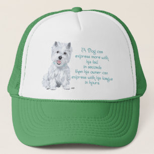 Casquette Sagesse de Westie - Queue qui remue ou langue qui