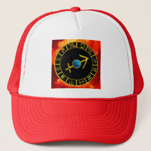 Casquette SAGITTARIUS Gold Blue Zodiac Jewel Astrology Chart