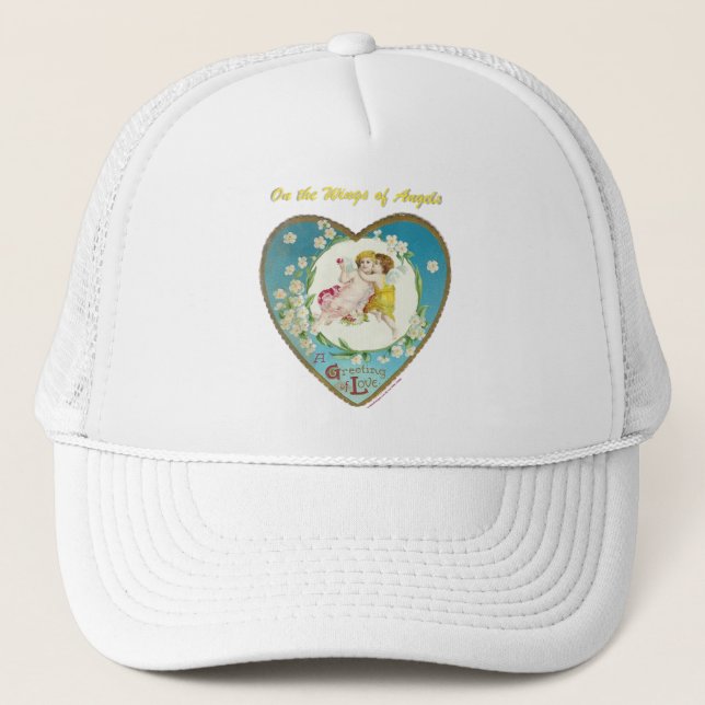 Casquette Saint-Valentin victorien sur les anges des cadeaux (Devant)