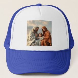 Casquette Sainte Famille, Jésus, Marie et Joseph Trucker Cha