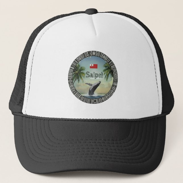 Casquette Saipe Tonga Eua whale off grid Pacific island (Devant)