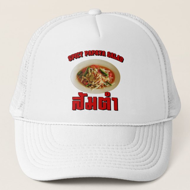 Casquette Salade de Papaya épicé [Som Tam] ... Thai Lao Food (Devant)