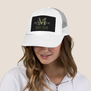 Casquette Salon de beauté en or blanc par Anastasia Monogram