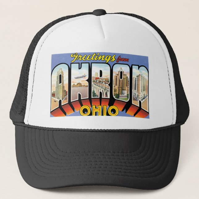 Casquette Salutations d'Akron, Ohio ! (Devant)