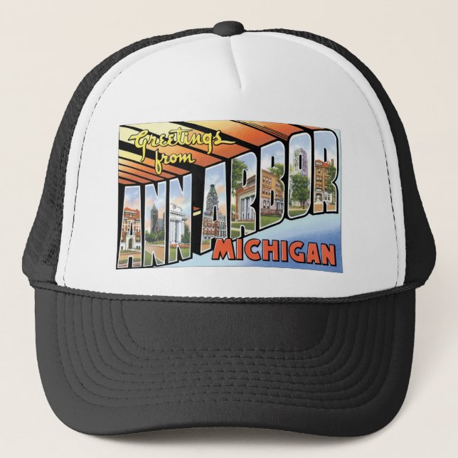 Casquette Salutations d'Ann Arbor, Michigan ! (Devant)