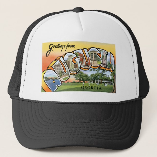 Casquette Salutations d'Augusta, GA ! Carte postale (Devant)
