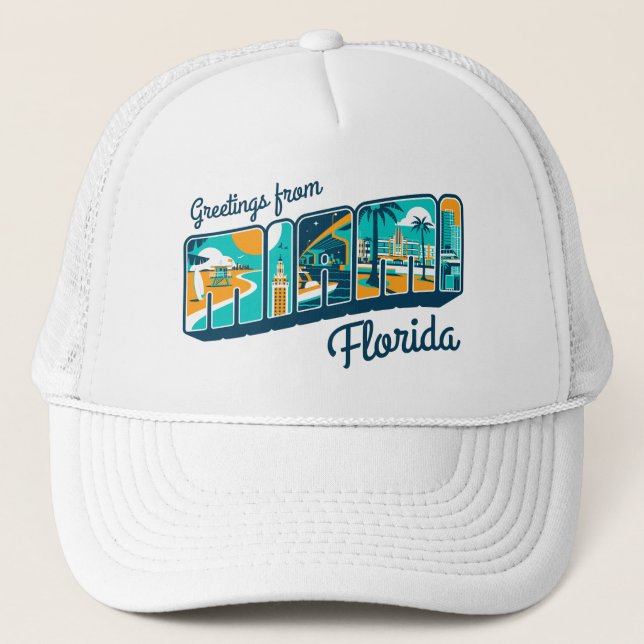 Casquette Salutations De Miami Florida (Devant)