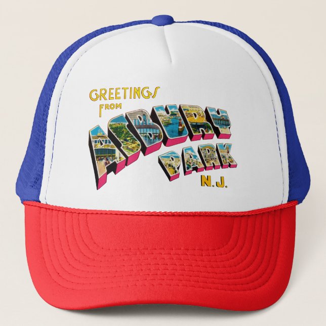 Casquette Salutations de New Jersey de parc d'Asbury (Devant)