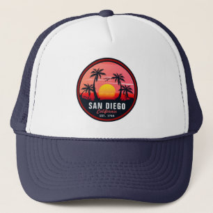 Casquette San Diego California Retro Sunset Souvenirs 60s