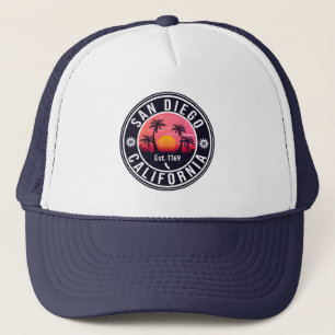 Casquette San Diego California Retro Sunset Souvenirs 80s