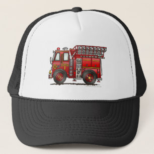 Casquette Sapeur-pompier de camion de pompiers d'échelle