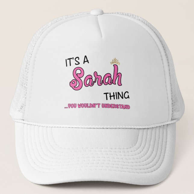 Casquette Sarah, ce que tu ne comprendrais pas (Devant)
