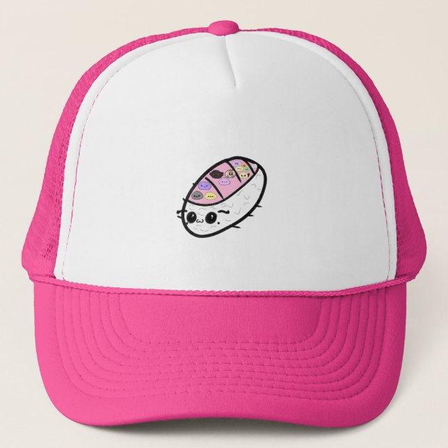 Casquette Sashimi Pill Bug Cute Funny Animal Mochis (Devant)