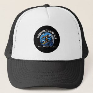 Casquette Sasquatch's Silent Sets Surfing Bigfoot Black